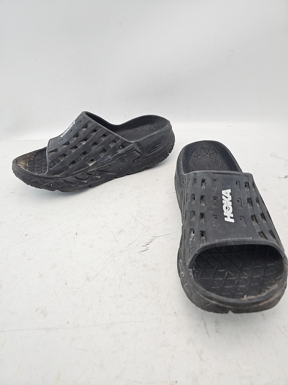 Hoka One One Men's Ora Recovery Slides Black Size 11.5
